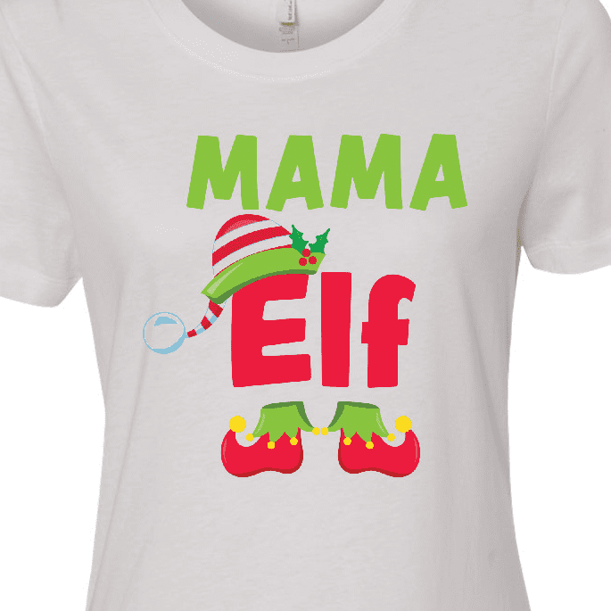 Inktastic Christmas Mama Elf Women's T-Shirt