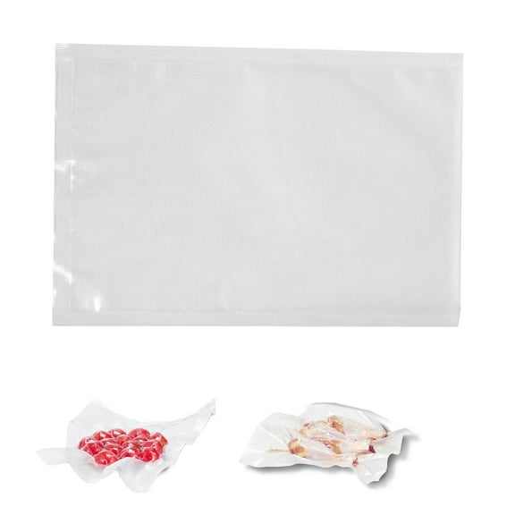 KFFKFF Vacuum Packaging Pouches, Set of 200, 8 x 12 Inch Robust Sealing Bags, Food Safe Non-BPA Freezer Bags, Vacuum Pouch for Food Preservation, Perfect for Meal Planning or Sous Vide Cooking