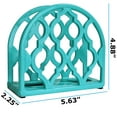 thumbnail image 4 of Blue Donuts Cast Iron Classic Napkin Holder - Turquoise, 4 of 7