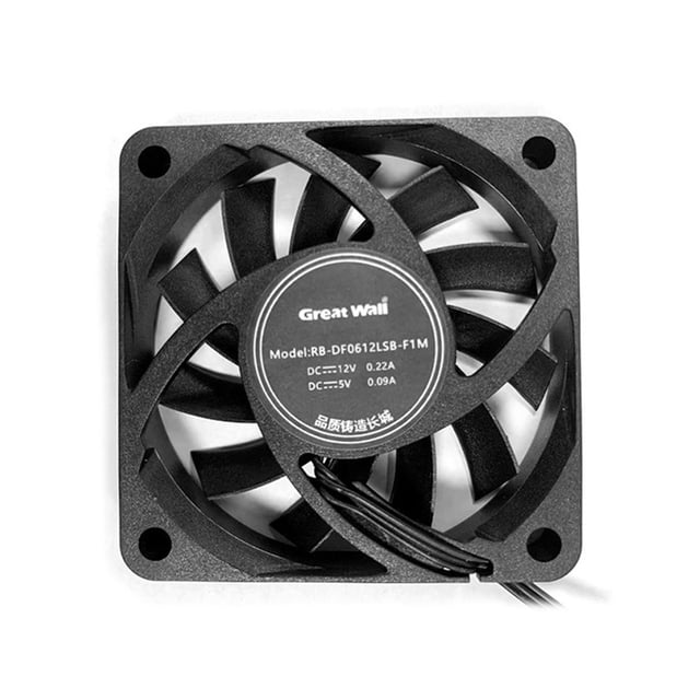 Ventilador De Chasis Ventilador De Chasis Ventilador silencioso para carcasas de ordenador Ventilador de refrigeración del chasis Cojinete hidráulico (6 cm)