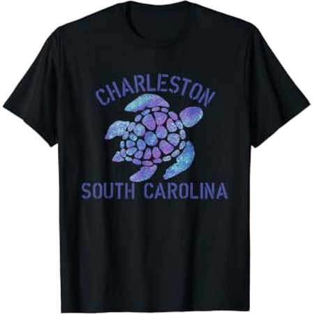 Charleston, SC Beach Design / Tribal Turtle Gift T-Shirt