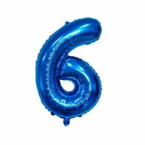 32/42 Inch Number Balloons Blue 0-9 Number Mylar Foil Balloons,10 Pcs Blue Custom Digital Balloons for Birthday Engagement Graduations Anniversary Baby Shower Decor Party Supplies