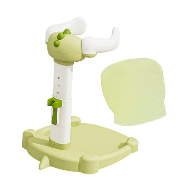 Soporte para el baño de niños,Ayuda para el baño de niños Ayuda para el baño de bebés,Ayudas para el baño de pie Soporte para el lavado de nalgas del bebé,Soporte de baño verde