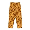 thumbnail image 3 of Lsque Brown Wood Grain Sunflower A Print Women's Pajama Pants, Lounge Pant - Comfortable Home Wear,Elastic Waistband, Stylish Design-Medium, 3 of 9