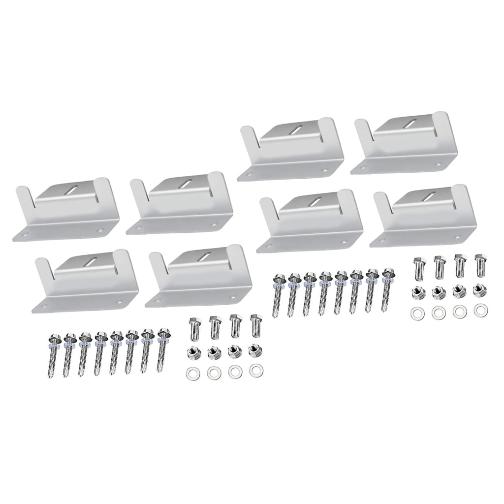 Metal Solars Panel Z Brackets Adjustable Angle Installation Hardware Durability