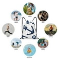 thumbnail image 6 of Wukai Navy Blue Anchor Drawstring Backpack Bag Sport Gym Sackpack Large Size String Backpack Cinch for Women Men-Small, 6 of 6