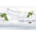 thumbnail image 3 of Papel tapiz personalizado con diseño de paisaje de estilo chino en 3D para decoración de pared, mural para dormitorio, decoración del hogar, 3 of 5