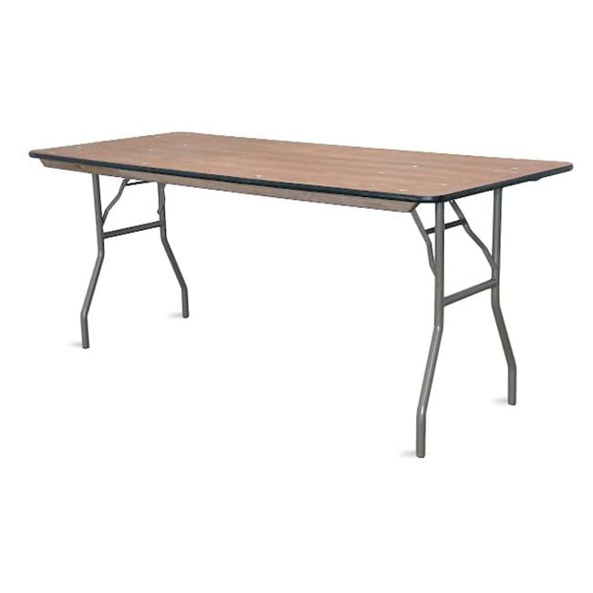 McCourt 70005 72 x 30 Inch Plywood Folding Table Vinyl Edge with