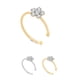 thumbnail image 2 of Qarigey Flor de diamantes de imitación falso aro anillo para la nariz Punk falso labio Clip chica nariz aro oreja aro anillo joyería para el cuerpo Type1 NO1 Qarigey PS8073-01, 2 of 6