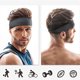 thumbnail image 2 of Diademas deportivas para hombres y mujeres (juego de 4 piezas: negro, gris, azul y verde) Xemadio HMHZ561-1, 2 of 8