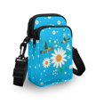thumbnail image 3 of HELLHERO Daisies Hummingbirds Double-layer Shoulder Bag 4.33"x1.97"x7.09" for Unisex Polyester, 3 of 7