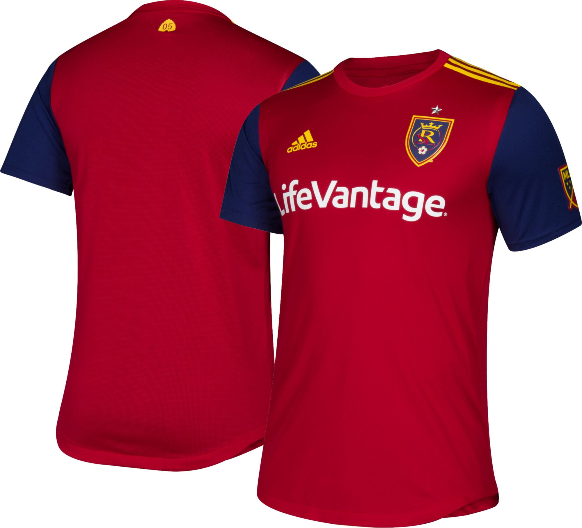 adidas Men's Real Salt Lake Primary Authentic Jersey