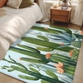 thumbnail image 5 of Rectangle Area Rug 3x5ft,Summer Green Cactus Succulent Flower Washable Carpet Non-Slip Runner Accent Rugs Indoor Floor Mat for Bedroom Living Room Decor,Tropical Plant, 5 of 9