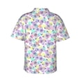thumbnail image 3 of Picia Butterflies on Polka Dots Gentle Cotton Regular Fit Short Sleeve Casual Hawaiian Shirt for Men-XX-Large, 3 of 9