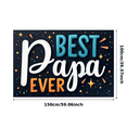 thumbnail image 3 of Decorative Stars Best Papa Ever Heart Elements Father's Day Family Celebration for Father's Day Party Indoor Decoration Family Gathering, 3 of 7