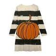 thumbnail image 4 of Robe en Coton et Lin pour Bébé Fille Manches Longues Col Rond 4-14 Ans Robe Princesse Imprimée Halloween Manches Longues Col Rond Multicolore 150, 4 of 4
