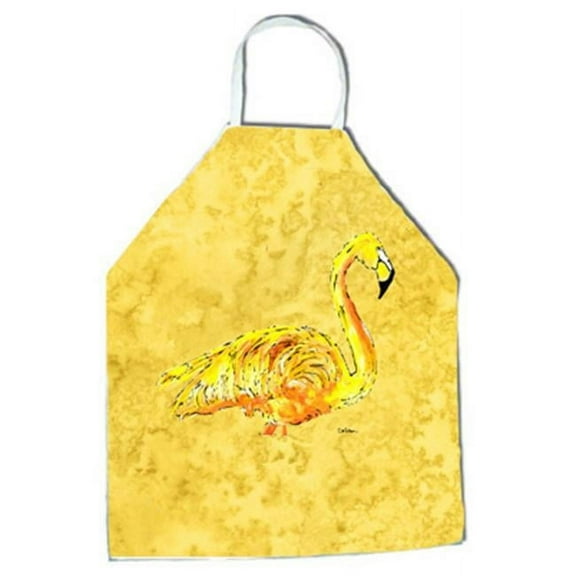 27 H x 31 W in. Flamingo on Yellow Apron