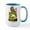 White/Blue Inside, variant on CafePress - Live To Play Nerf Soccer Mugs - 15 oz Ceramic Large White Novelty Mug