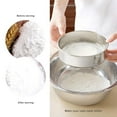 thumbnail image 3 of Ksopiavobs Sieve 6-Inch, 8-Inch Sieves Fine Mesh Strainer Set of 2 Stainless Steel Sifter Round Flour Sieve for Baking Straining Powdering, 3 of 6
