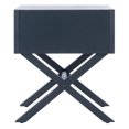 thumbnail image 3 of SAFAVIEH Odilia 1 Drawer Solid Retro Nightstand, Navy, 3 of 7