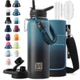 thumbnail image 1 of Botella de agua aislante DYSANKY de acero inoxidable de 1,2 L con accesorios, 1 of 9
