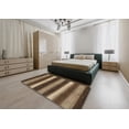 thumbnail image 5 of Ahgly Company Machine Washable Indoor Rectangle Abstract Bakers Brown Area Rugs, 2' x 3', 5 of 7