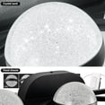 thumbnail image 6 of 3-Light LED Vanity Light Crystal Sand Acrylic Shades Industrial 21.1in Wall Sconce Lighting for Bedroom,Hallway,Mirror Laundry Room Black, 6 of 9