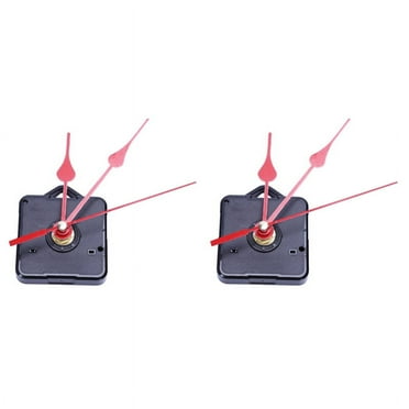 2X Replacement Wall Clock Repair Parts Pendulum Movement Mechanism Quartz Clock Motor with Hands & Fittings Kit