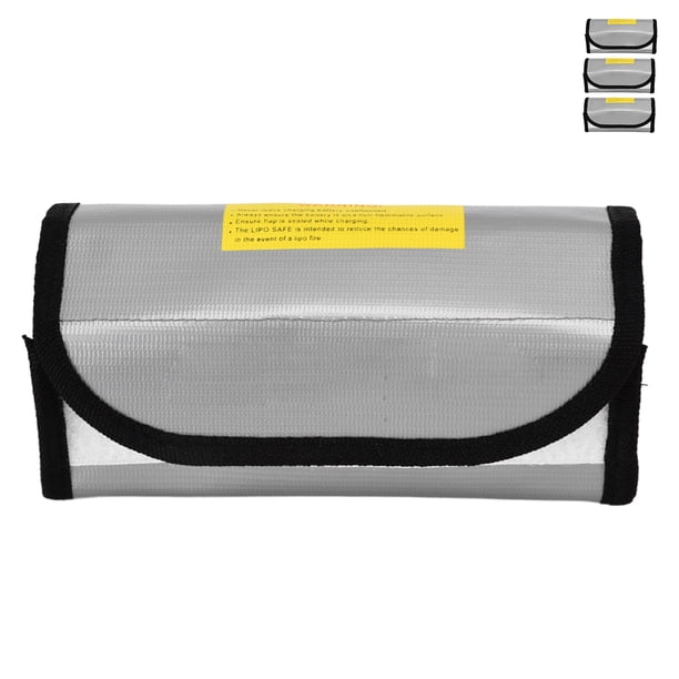 Bolsa Segura del Protector de la Batería de Lipo, Bolsa de Seguridad de la Batería de Lipo A Prueba de Explosio 3pcs Resistente Al Fuego Resistente Al Calor Conveniente para el