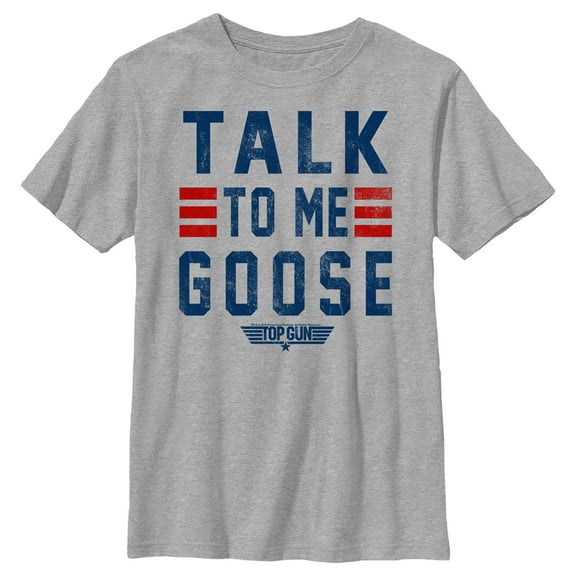 Boy's Top Gun Talk to Me Goose Quote Graphic T-Shirt
