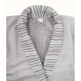 thumbnail image 4 of Koza Home Limira 2 Piece Set Gray Cotton 1 Bathrobe L-XL 1 Dowry Towel 50x90 2237 L-XL, 4 of 7