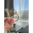 thumbnail image 4 of ESTE ORIGIN 3Ct Radiant Lab-Grown Diamond Solitaire Ring with Hidden Halo in 14K Rose Gold for Women, 4 of 8