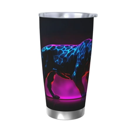 

Tideii Futuristic Purple Panther A、 for 20OZ Car Cup Stainless Steel Cold and Hot Cup with Lid Suitable for Outdoor and Home Unisex-Without Straw