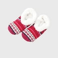 thumbnail image 4 of flyskyup Women Christmas Slippers Fuzzy Socks Winter Thick Warm Fleece Lined Socks with Grippers Non Slip Xmas Indoor Sock, 4 of 4