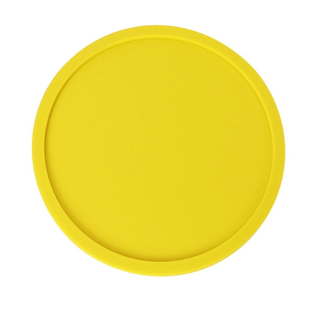 Kearding Jooan's Kitchen-posavasos redondos de silicona, posavasos antideslizantes, almohadilla para bebidas, , vasos, repuesto, 1 ud./8 Uds. Mostrada Amarillo