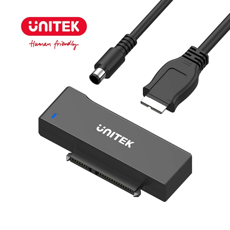 Unitek SATA to USB 3.0, SATA III Cable Hard Drive Adapter Converter for  Universal 2.5/3.5 SATA HDD/SSD Hard Drive Disk, Include 12V/2A Power Adapter