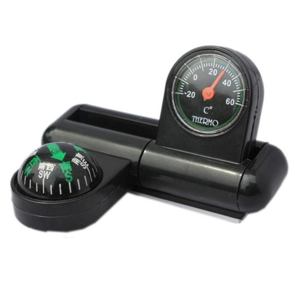 Boussole De Tableau De Bord Voiture Avec Thermomètre Et Hygromètre – Outil 3 En 1 Pour Navigation Et Confort