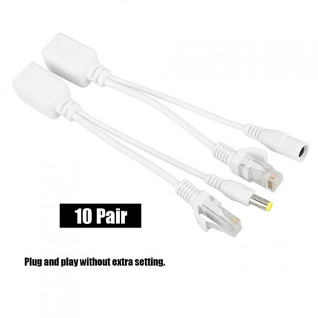 

OTVIAP Plug And Play Power Over Ethernet Cable POE Adaptor Cable For Household Network Camera
