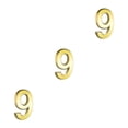 thumbnail image 1 of Bewildely Números de casa dorados, exquisitos signos numéricos para el hogar, accesorio de marcado para Hotel, casa, apartamento, número 9 Type1 NO1 Bewildely CBP207979, 1 of 6