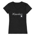 thumbnail image 1 of W Republic Products 555-417-BLK-04 Xavier University T-Shirt Script pour Femmes, Noir - Extra Large, 1 of 1