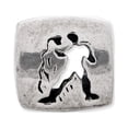 thumbnail image 2 of Fancy Bead White Sterling Silver Themed 8.18 mm Reflections Sagittarius Zodiac Antiqued Bead, 2 of 3