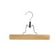thumbnail image 3 of Perchas de madera para pantalones Paquete de 6 perchas antideslizantes para faldas, acabado liso Perchas de abrazadera de madera maciza Perchas para extensiones de cabello, 3 of 5
