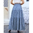 thumbnail image 6 of a.Jesdani Womens Maxi Skirts Casual Elastic High Waist Swing Tiered Beach Maxi Skirt s-xxl, 6 of 6