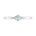 thumbnail image 3 of 1/5 Carat 6-Prong Set Diamond Solitaire Engagement Ring Band in 14K White Gold (Ring Size 6.5), 3 of 4