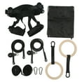 thumbnail image 2 of Gymnastic Rings Set, Strength Training Equipment Wear  High Strength Polyester and Birch  for Workout, 2 of 8