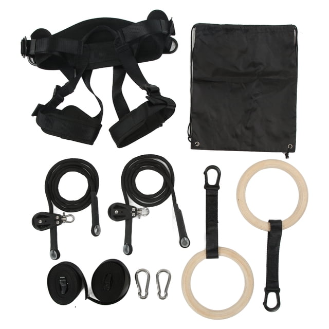 Gymnastic Rings Set, Comfortable Wear Resistant Stainless Steel Strength Training Equipment For Home Exercise ANGGREK Otros