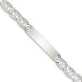 thumbnail image 1 of 925 Sterling Silver 8 Inch Engraveable Anchor Link Id Bracelet, 1 of 7