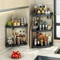thumbnail image 5 of Multi Functional Corner Shelf Thickened Wall Mounted Storage Rack For Kitchen Bathroom Shower No Drill Organizer For Countertops, 5 of 7