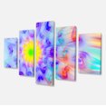 thumbnail image 2 of Large Yellow Alien Fractal Flower - Floral Canvas Art Print, 2 of 3