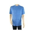 thumbnail image 4 of Mens Stacy Adams Italian Style Knit Woven Shirt Short Sleeves 3128 Denim Blue, 4 of 6